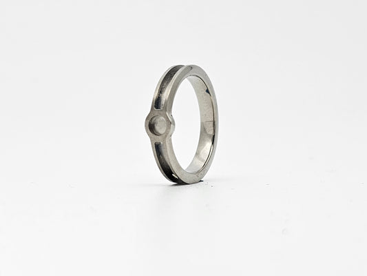 Titanium - Cup and Channel Ring Blank - 4/2/4 - Bentwood Ring Supplies