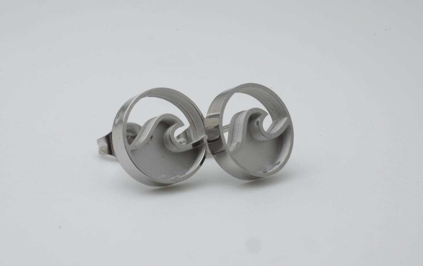 Inlay Earrings - Stainless Steel