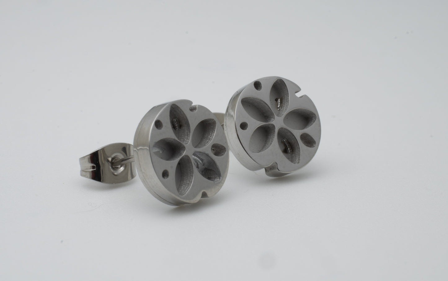 Inlay Earrings - Stainless Steel
