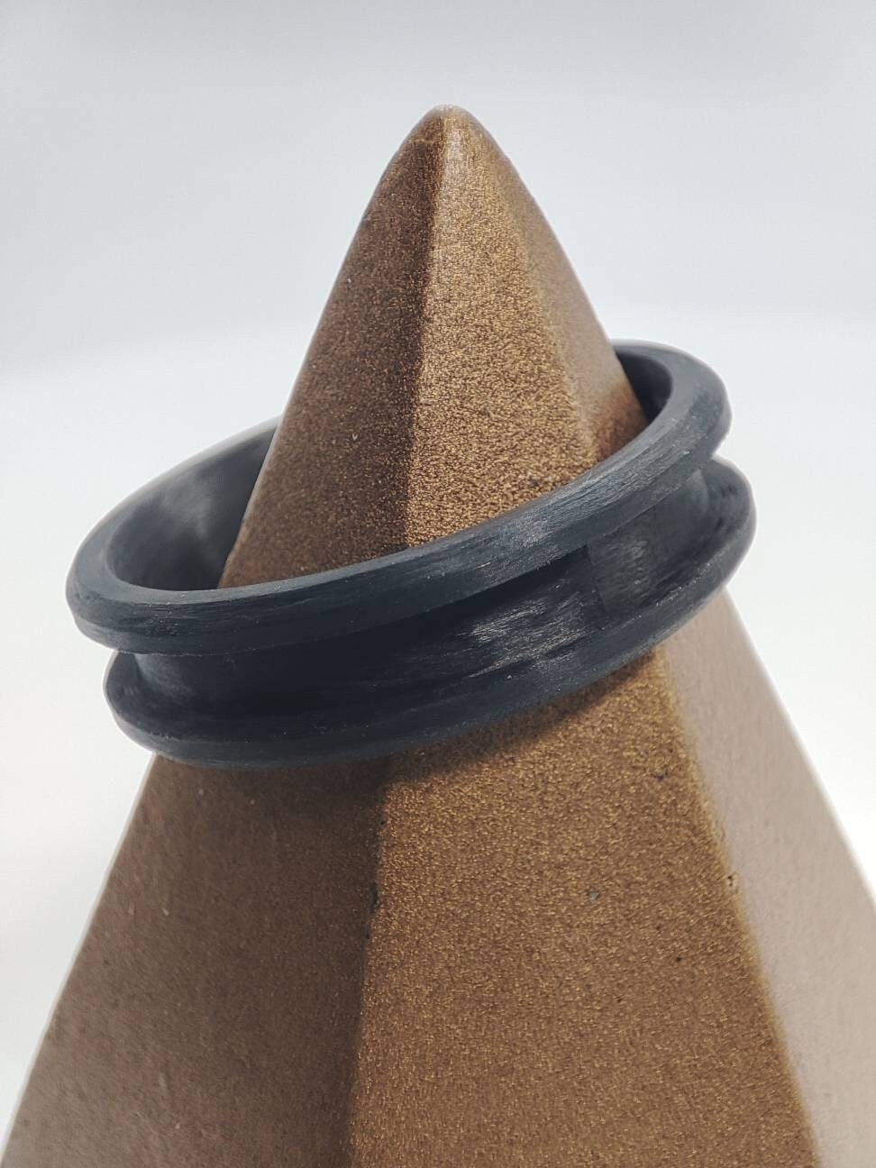Carbon Fiber - Channel Ring Blank - 6/3 - Bentwood Ring Supplies