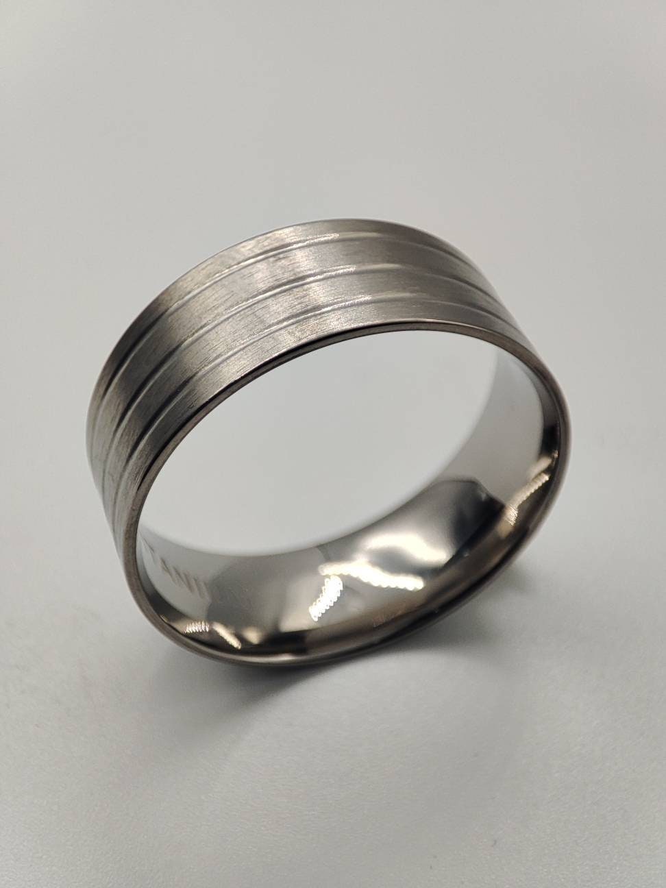 Titanium - Ring Core - 8mm - Bentwood Ring Supplies