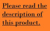 Text advising to read the description of the product