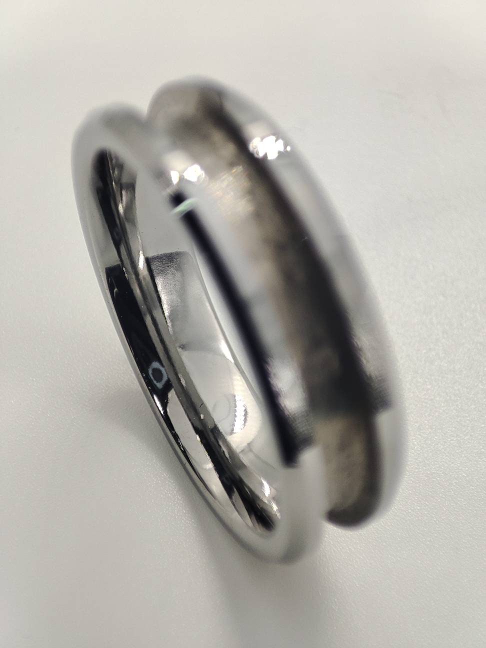 Tungsten - Channel Ring Blank - 6/3 - Bentwood Ring Supplies