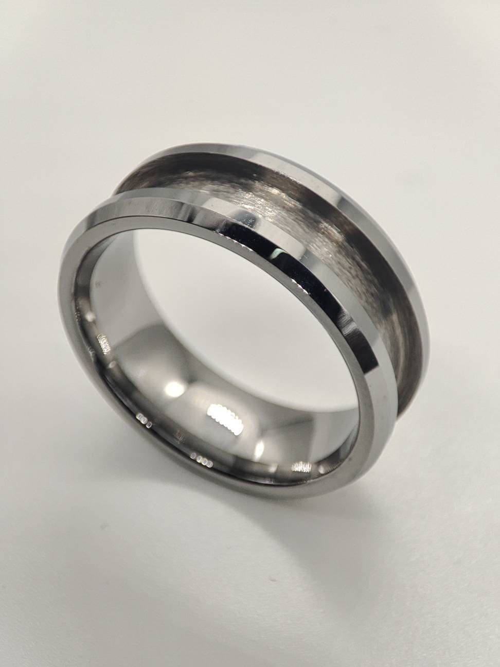 Tungsten - Channel Ring Blank - 8/4 - Bentwood Ring Supplies