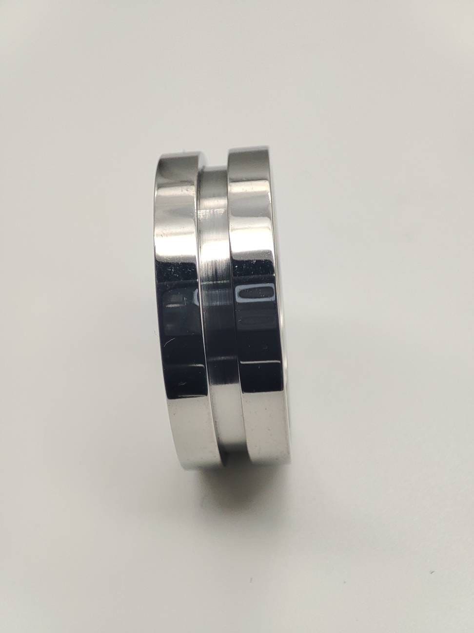 Stainless Steel - Thin Channel Ring Blank - 8/2 - Bentwood Ring Supplies
