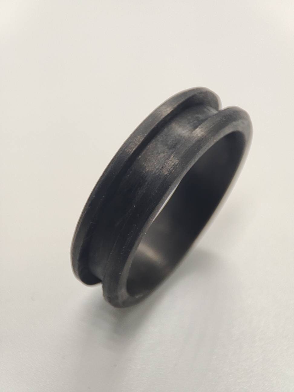 Carbon Fiber Ring Blank. 6mm Wide. 3mm Channel.