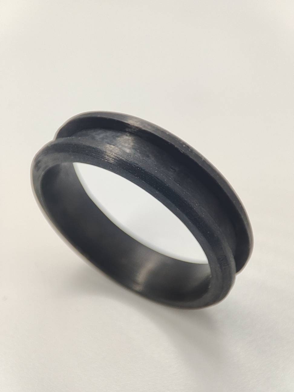 Carbon Fiber Ring Blank. 6mm Wide. 3mm Channel.