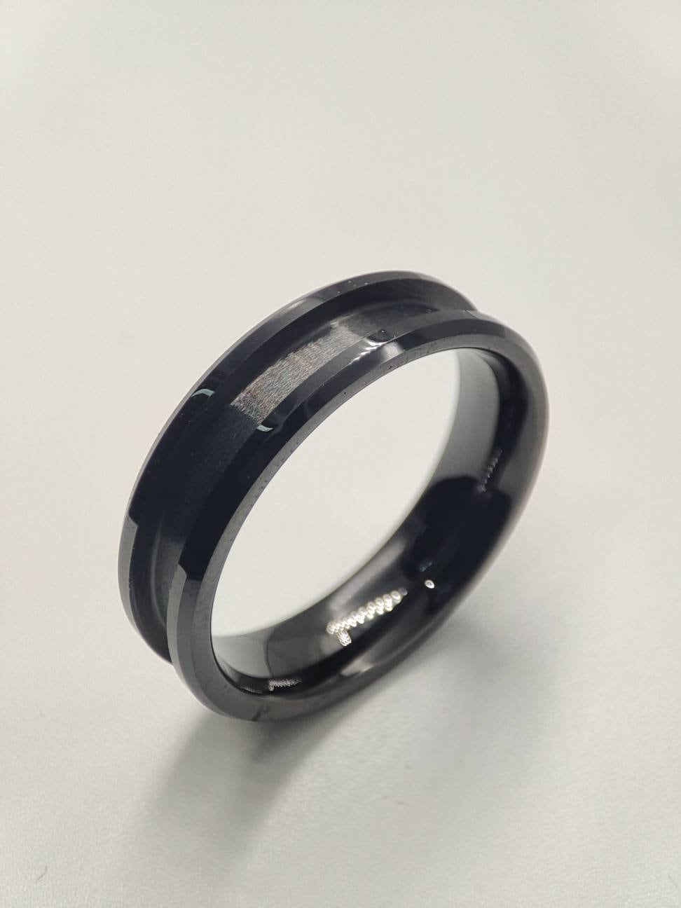 Ceramic - Channel Ring Blank - 6/3 - Bentwood Ring Supplies