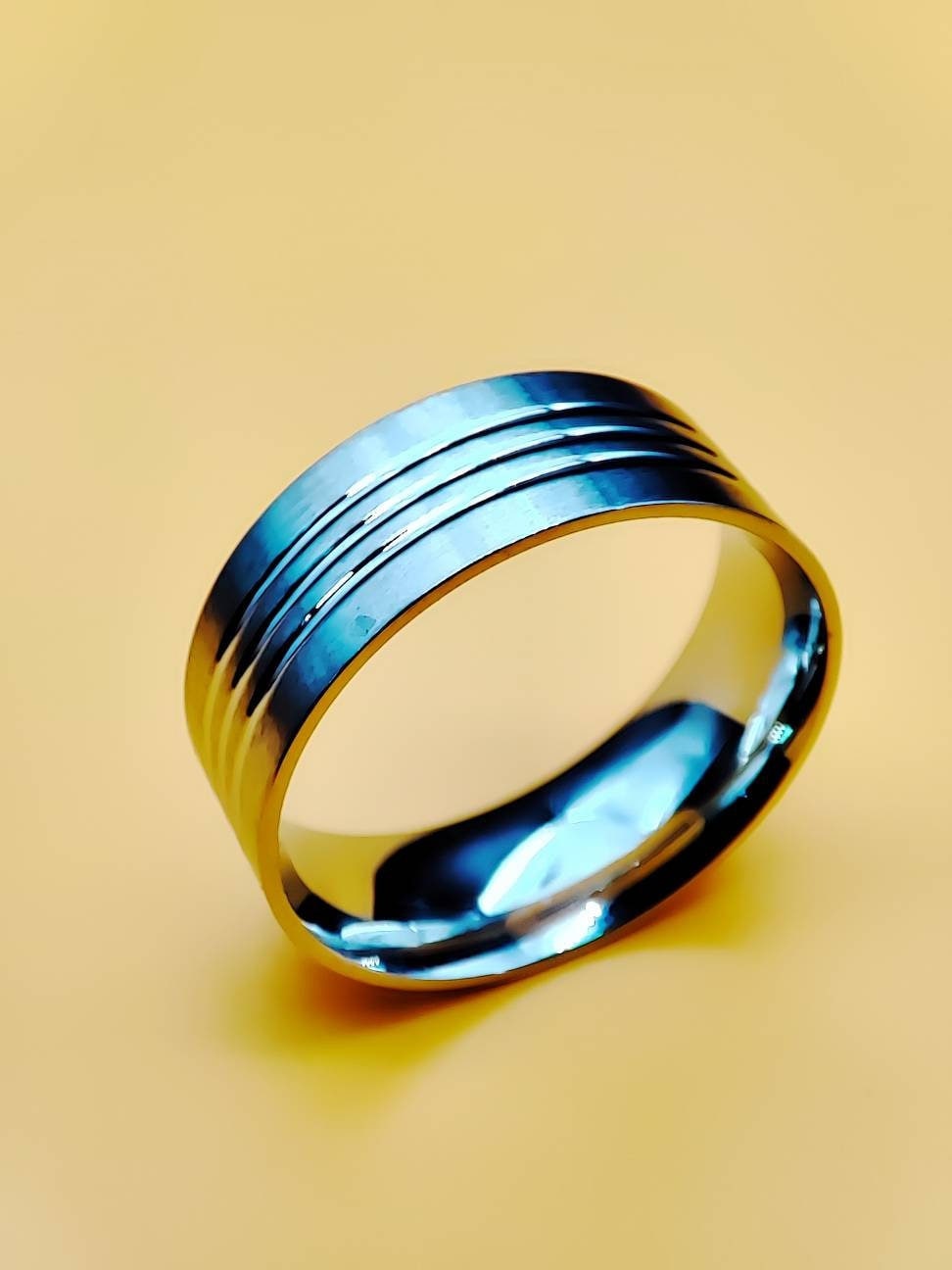 Stainless Steel - Ring Core - 8mm - Bentwood Ring Supplies