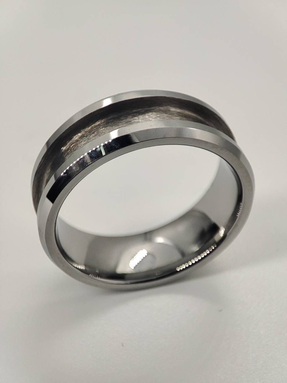 Tungsten - Channel Ring Blank - 8/4 - Bentwood Ring Supplies