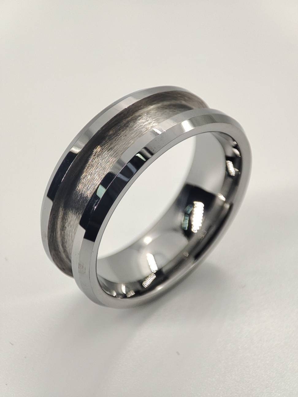 Tungsten - Channel Ring Blank - 8/4 - Bentwood Ring Supplies