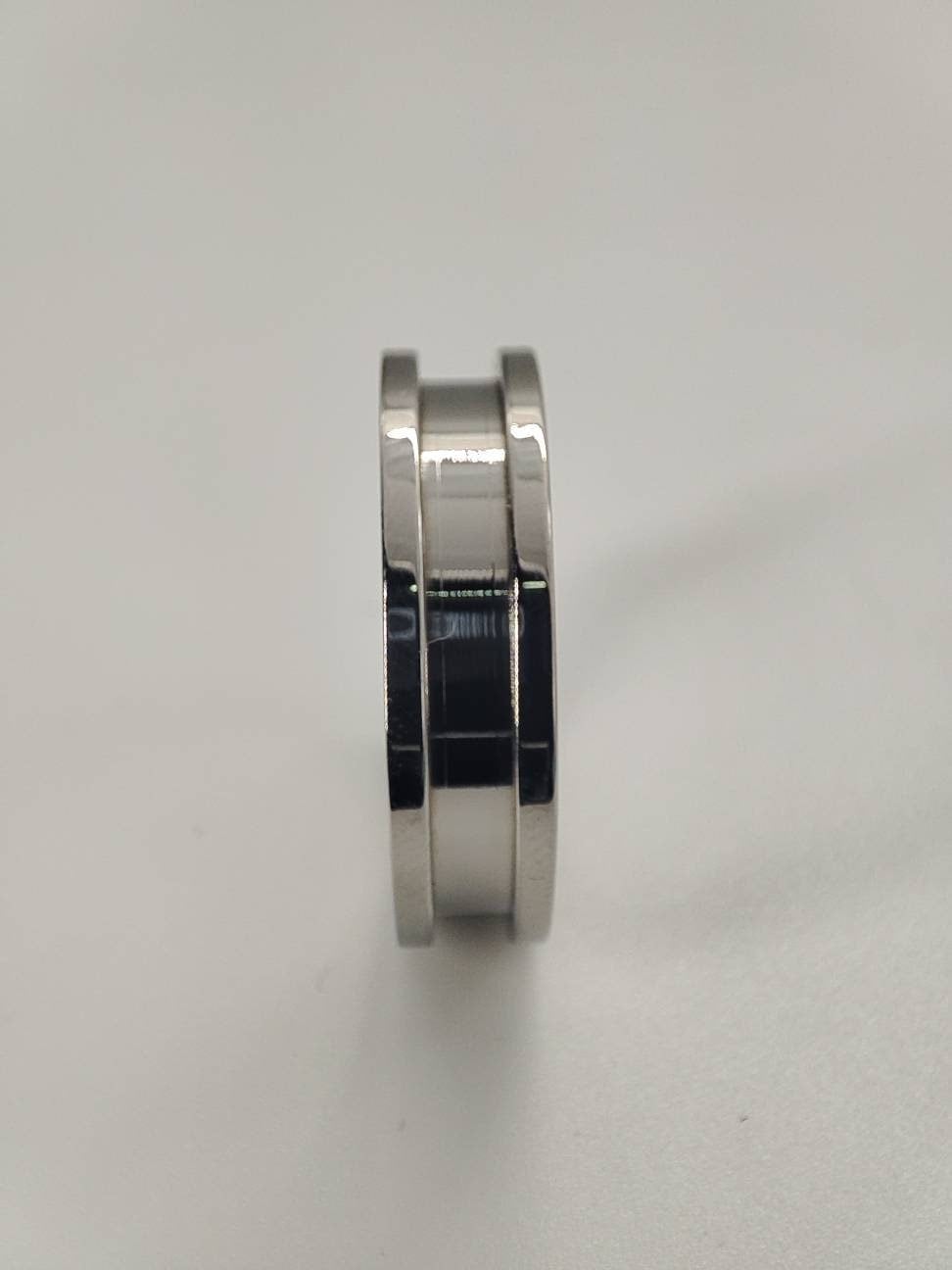 stainless steel channel ring blank - 6/3