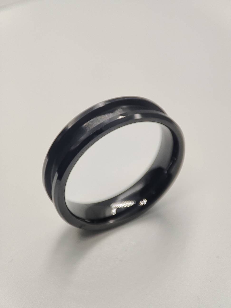 Ceramic - Channel Ring Blank - 6/3 - Bentwood Ring Supplies