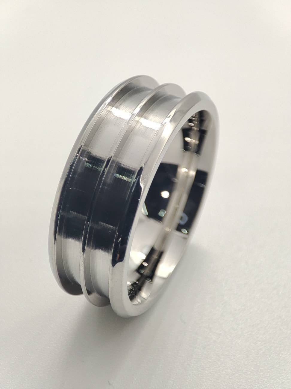 Stainless Steel Double Channel Ring Blank