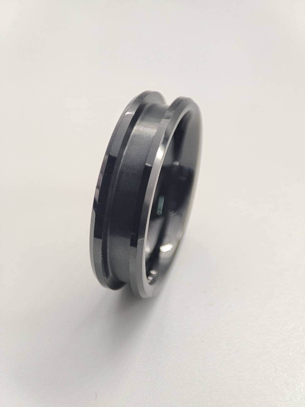 Ceramic - Channel Ring Blank - 6/3 - Bentwood Ring Supplies