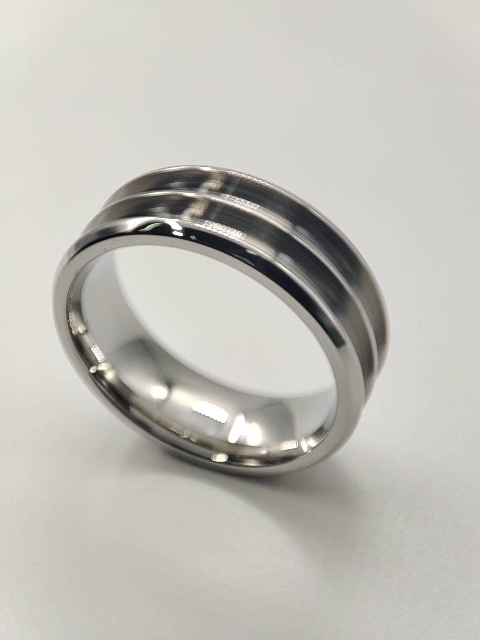 Stainless Steel Double Channel Ring Blank