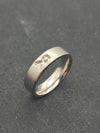 Titanium - Awareness Ribbon Ring Blank - 6mm