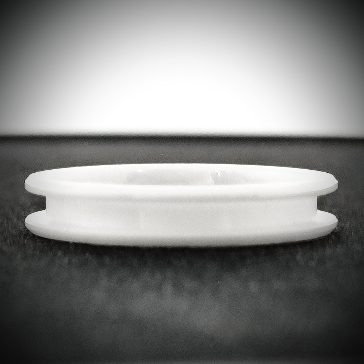 White Ceramic - Channel Ring Blank - 4/2 - Bentwood Ring Supplies