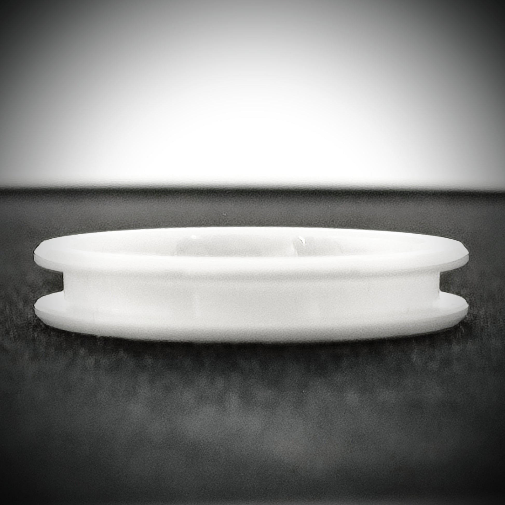 White Ceramic - Channel Ring Blank - 4/2 - Bentwood Ring Supplies