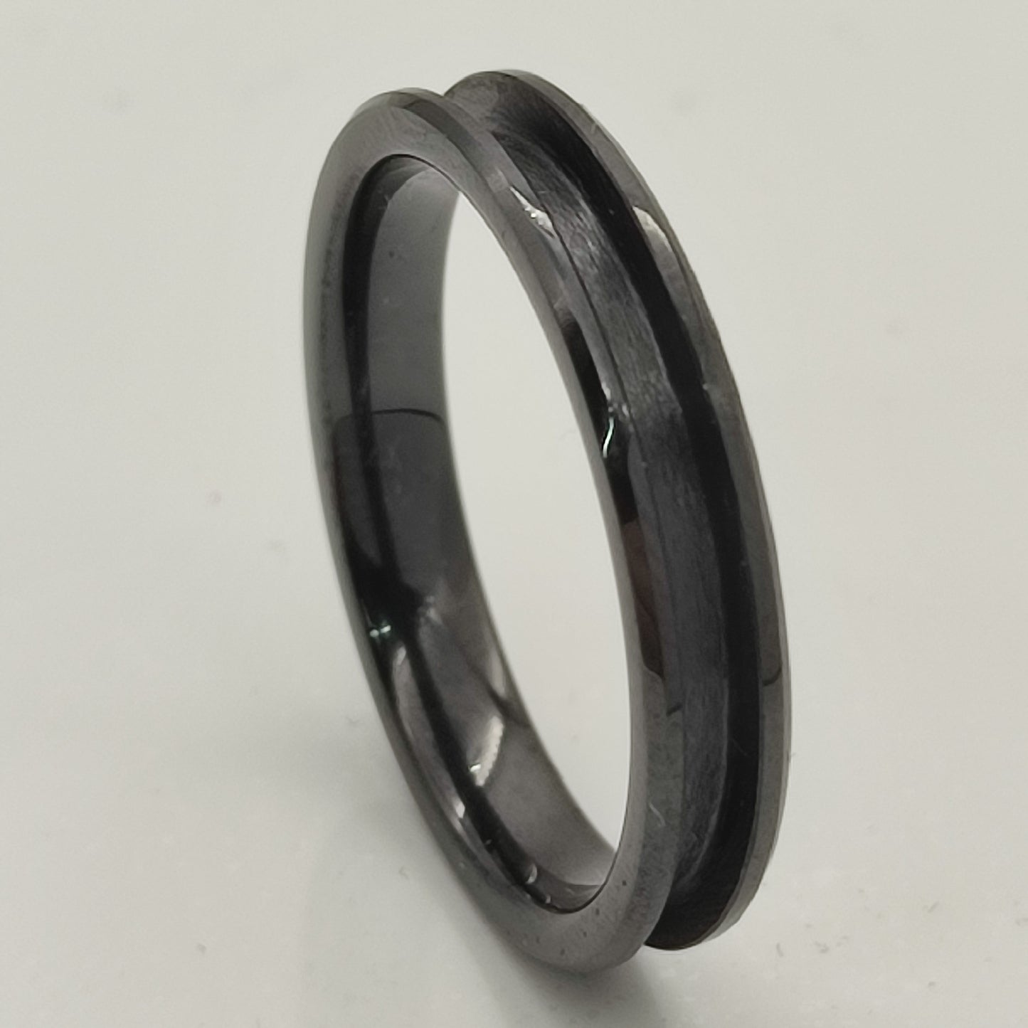 Ceramic - Channel Ring Blank - 4/2 - Bentwood Ring Supplies