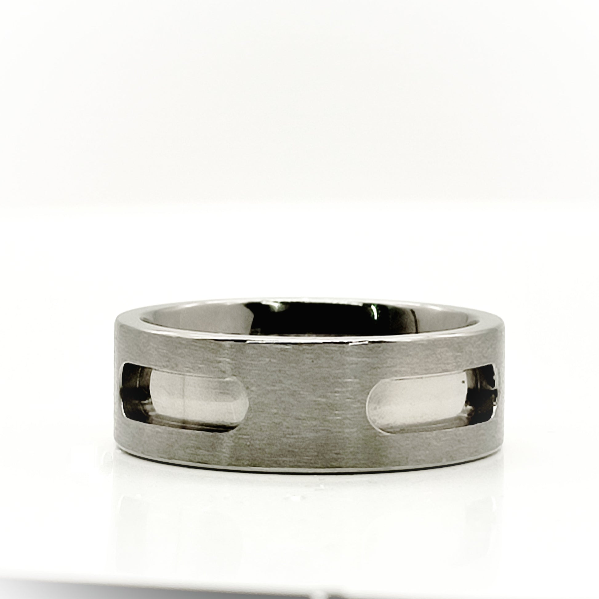 Titanium - Capsule Ring Blank - 8x4 - Bentwood Ring Supplies
