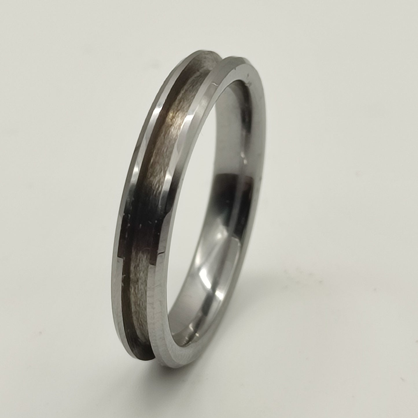 Tungsten - Channel Ring Blank - 4/2 | Bentwood Ring Supplies