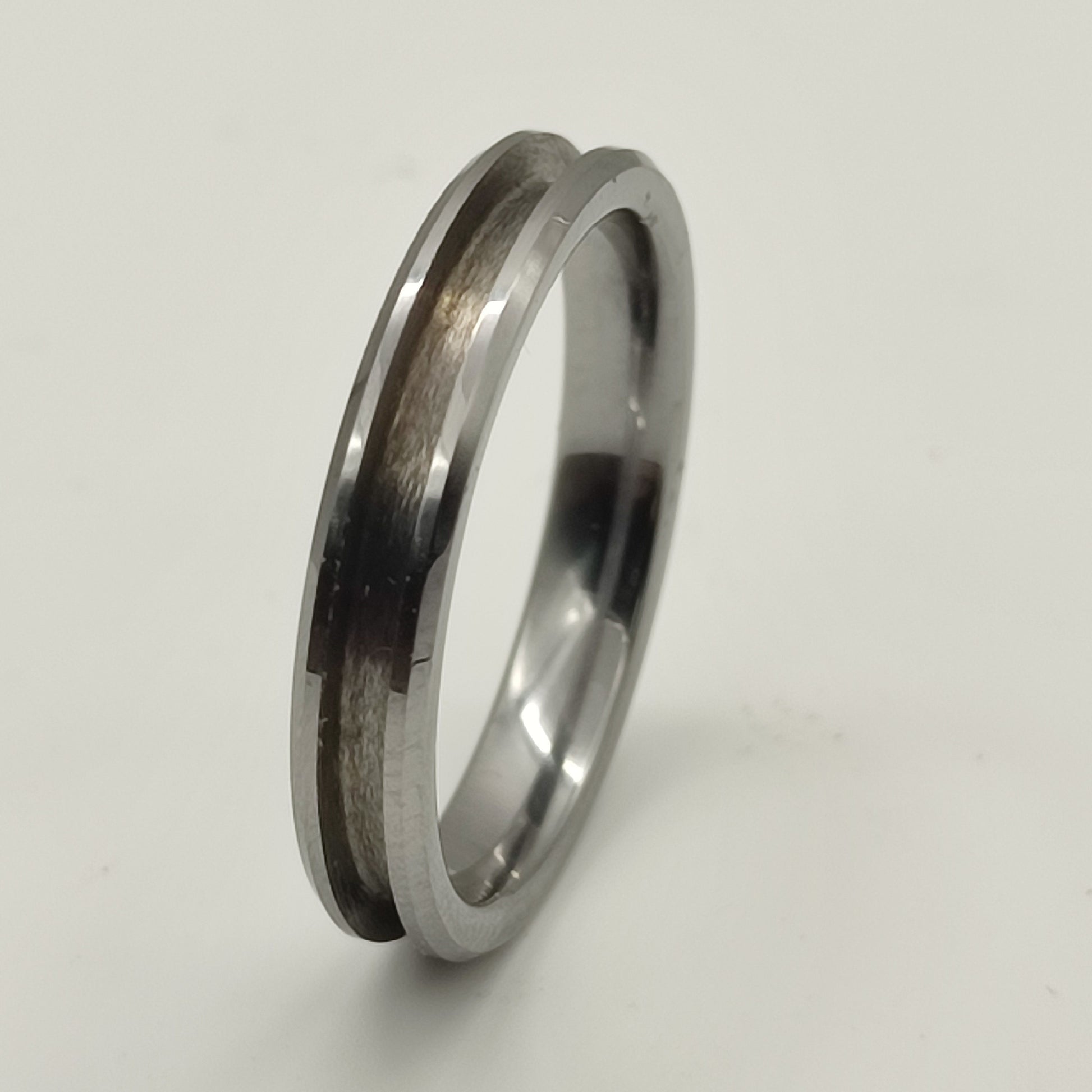 Tungsten - Channel Ring Blank - 4/2 - Bentwood Ring Supplies