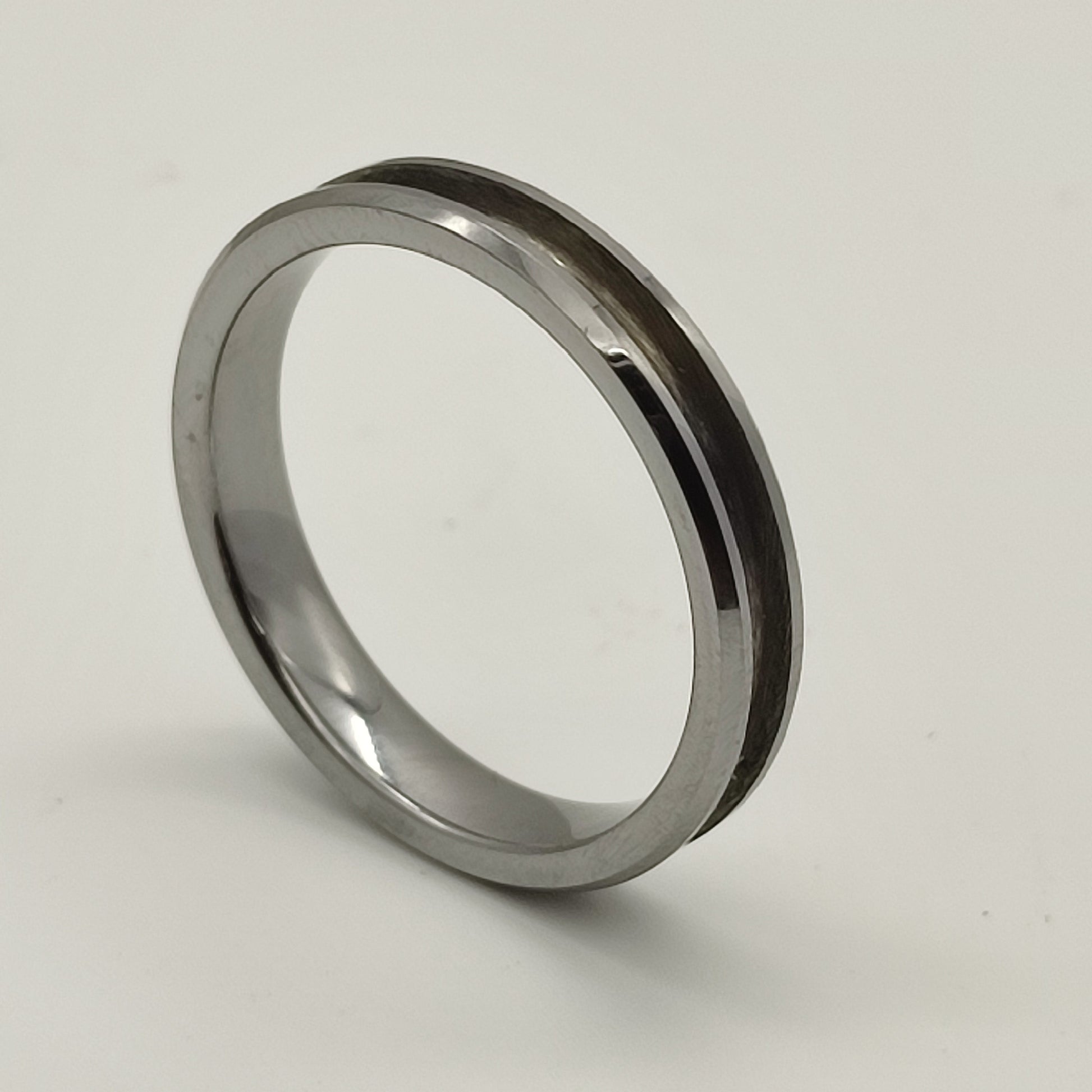 Tungsten - Channel Ring Blank - 4/2 - Bentwood Ring Supplies