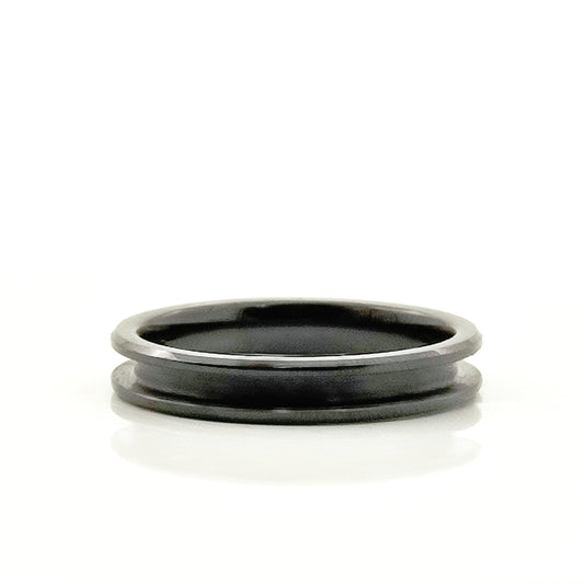 Ceramic - Channel Ring Blank - 4/2 - Bentwood Ring Supplies