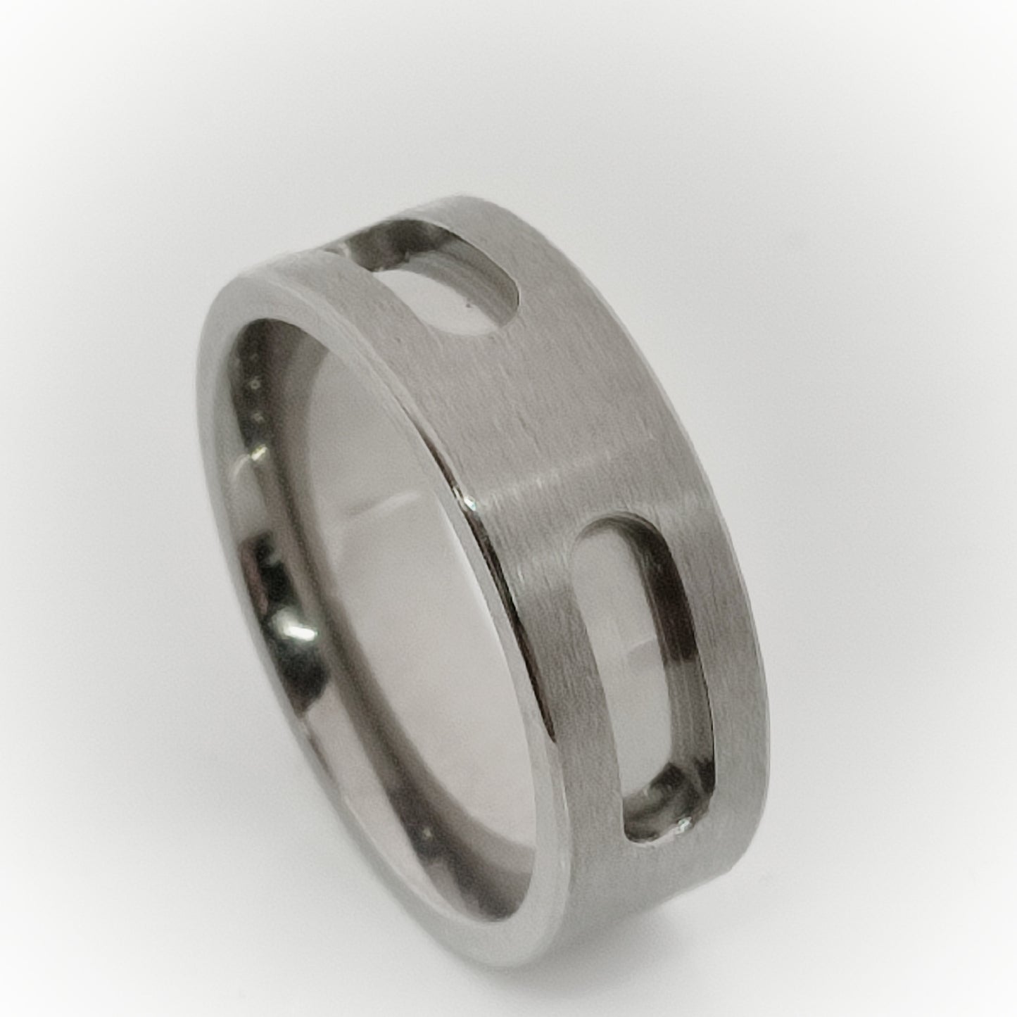 Titanium - Capsule Ring Blank - 8x4 Bentwood Ring Supplies