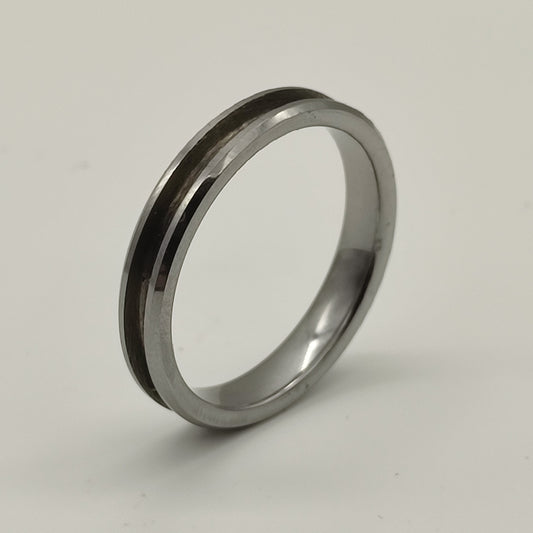 Tungsten - Channel Ring Blank - 4/2 - Bentwood Ring Supplies