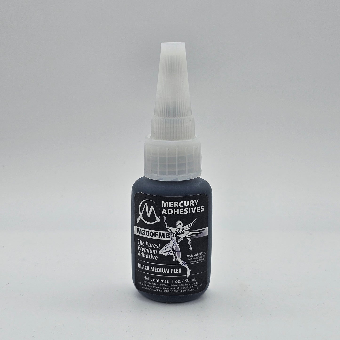 BLACK MEDIUM FLEX - 1oz - M300FMB - MERCURY ADHESIVES