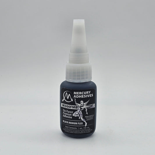 BLACK MEDIUM FLEX - 1oz - M300FMB - MERCURY ADHESIVES