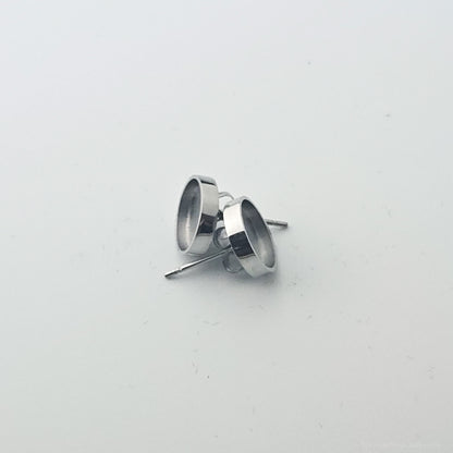 Inlay Earrings - Stainless Steel