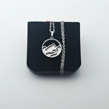 Inlay Pendant Blanks - Mountain Circle