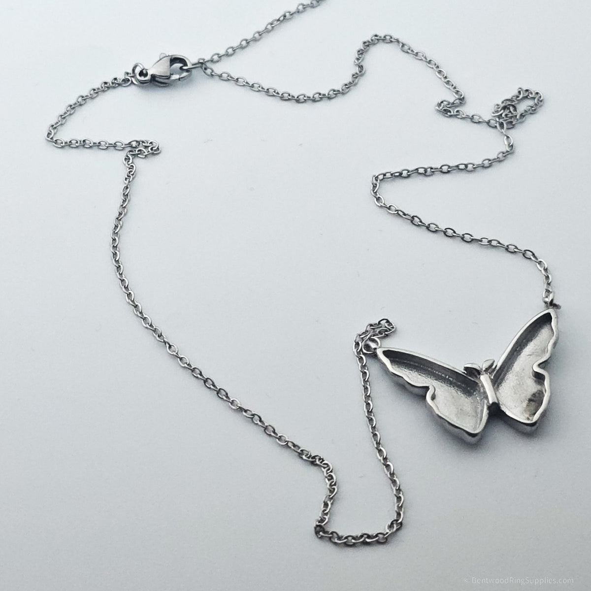 Inlay Pendant Blanks - Butterfly
