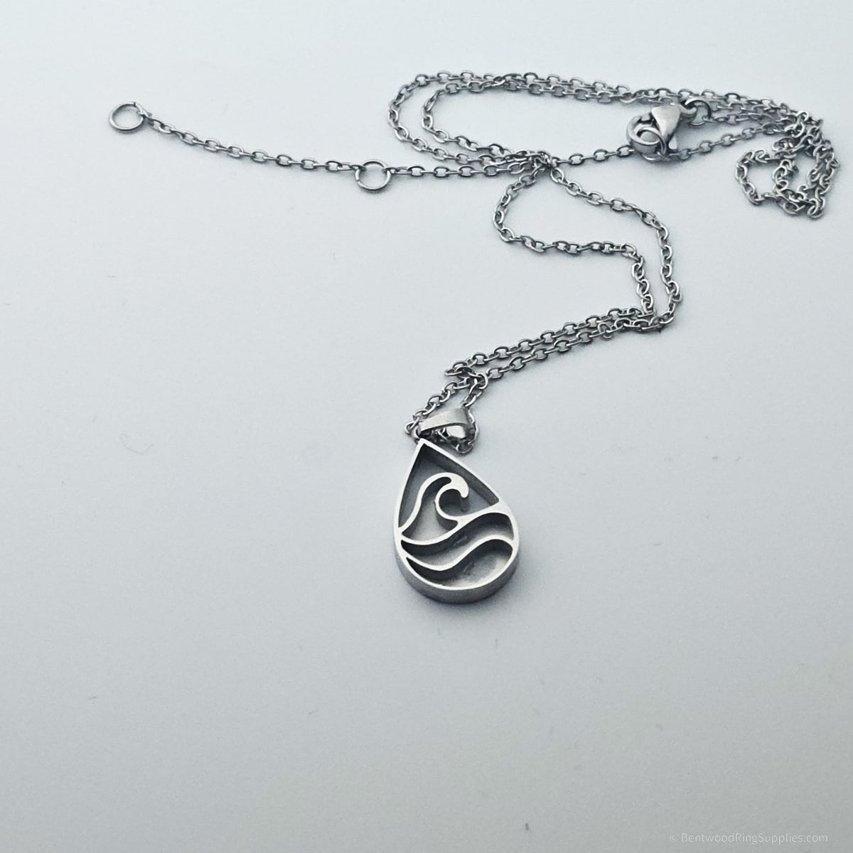 Inlay Pendant Blanks - WaterDrop Wave