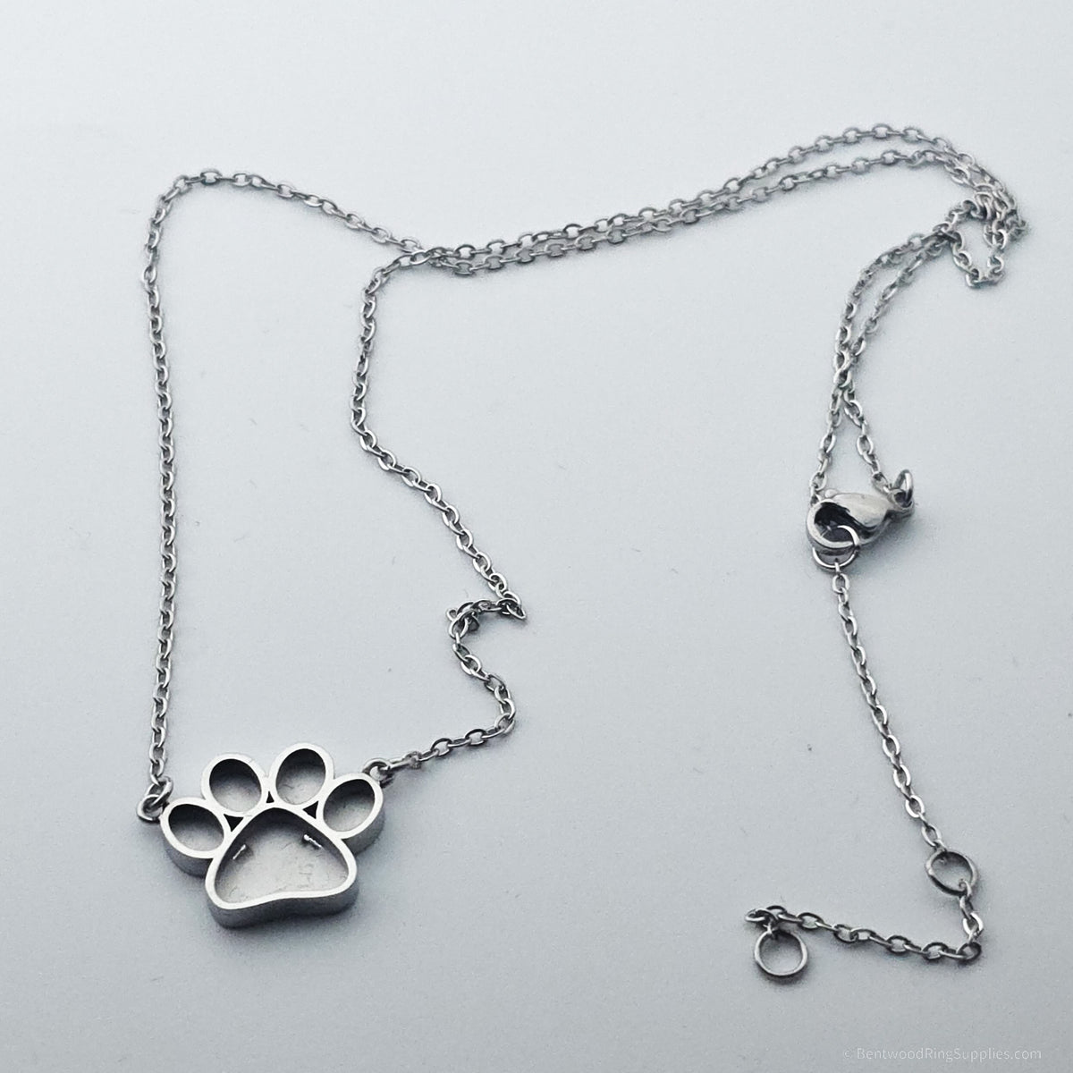 Inlay Pendant Blanks - Paw Print