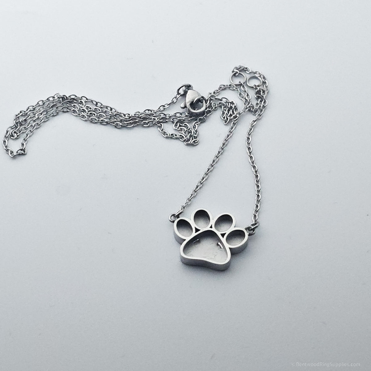 Inlay Pendant Blanks - Paw Print