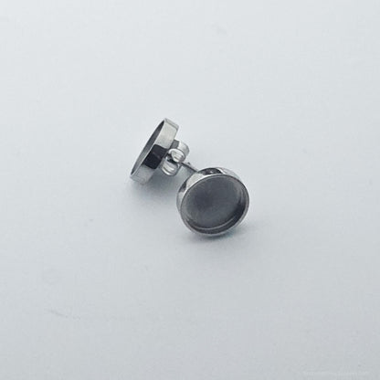 Inlay Earrings - Stainless Steel