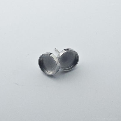 Inlay Earrings - Stainless Steel