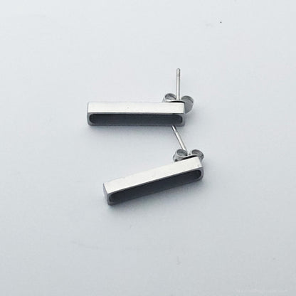 Inlay Earrings - Stainless Steel