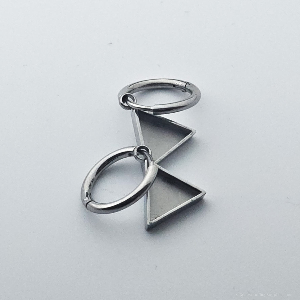 Inlay Earrings - Stainless Steel