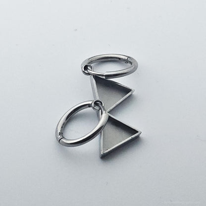 Inlay Earrings - Stainless Steel