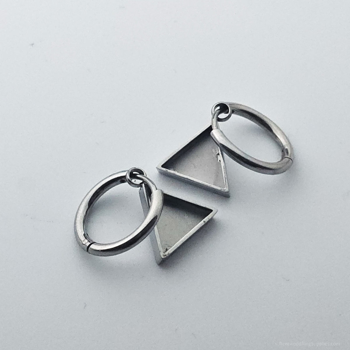 Inlay Earrings - Stainless Steel