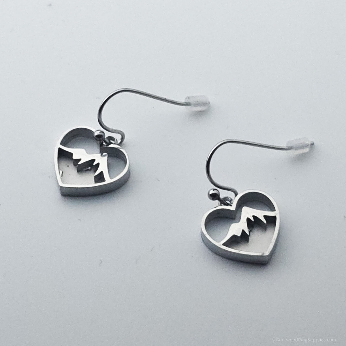 Inlay Earrings - Stainless Steel