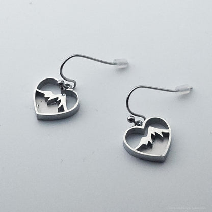 Inlay Earrings - Stainless Steel