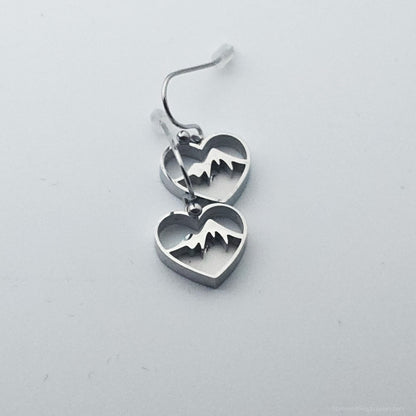 Inlay Earrings - Stainless Steel