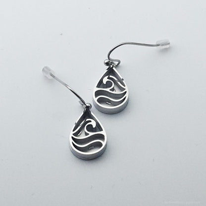 Inlay Earrings - Stainless Steel