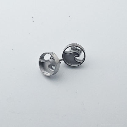 Inlay Earrings - Stainless Steel